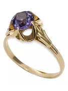 Alksandritas 14k geltono aukso Žiedas Vintage vrc023y